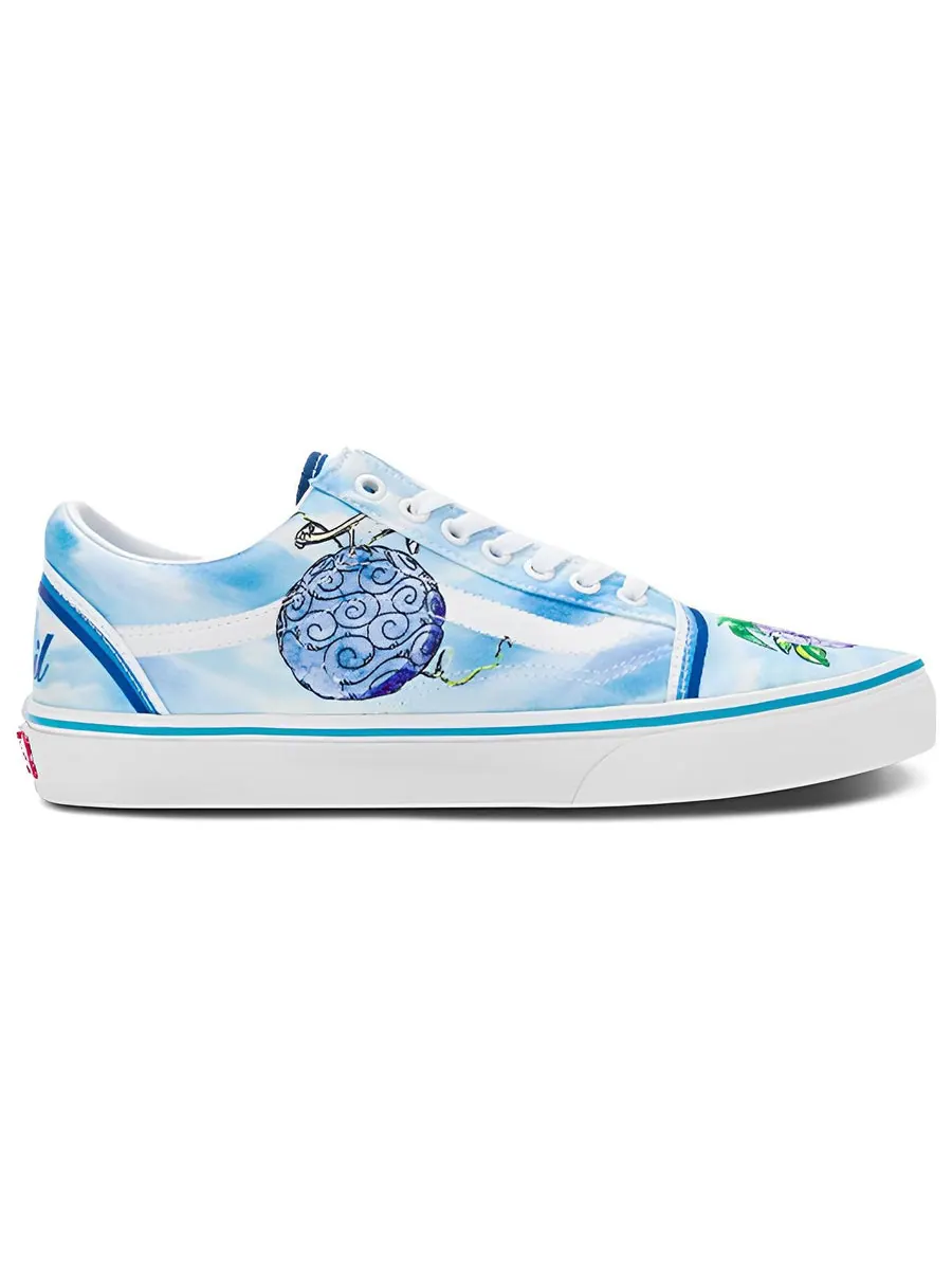 Кеды Vans One Piece x Old Skool 'Devil Fruit' — изображение 2 из 6, синий
