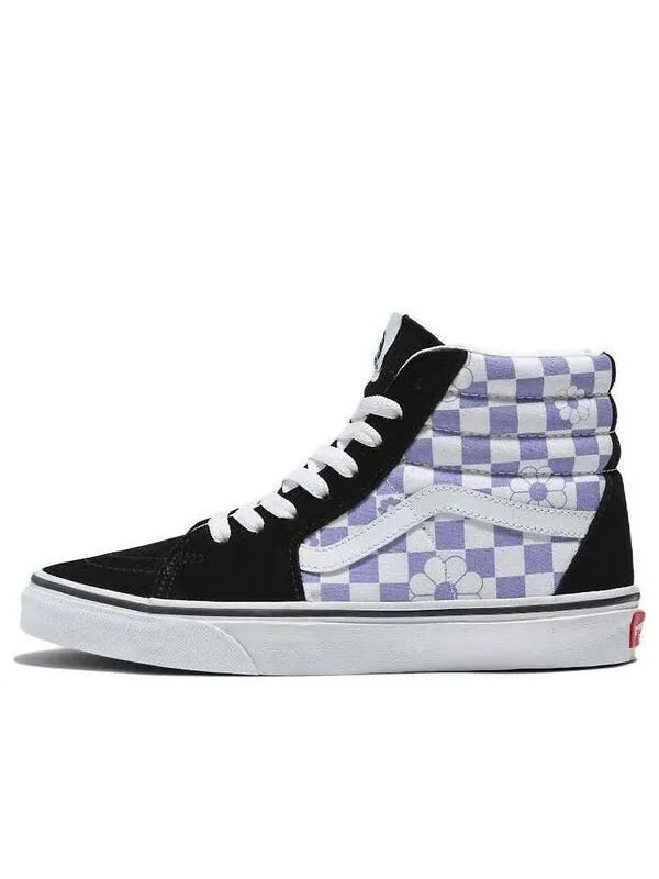Кроссовки sk8-hi 'floral check' Vans — изображение 1 из 4, черный