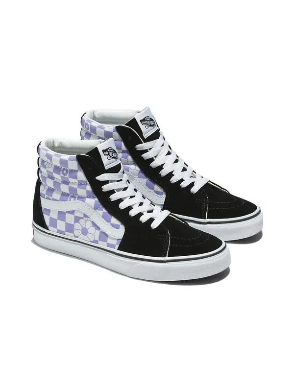 Кроссовки sk8-hi 'floral check' Vans — изображение 2 из 4, черный