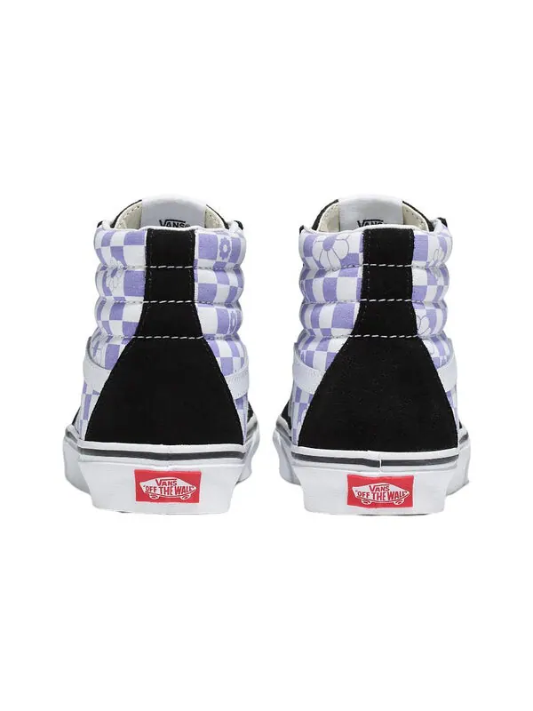 Кроссовки sk8-hi 'floral check' Vans — изображение 3 из 4, черный