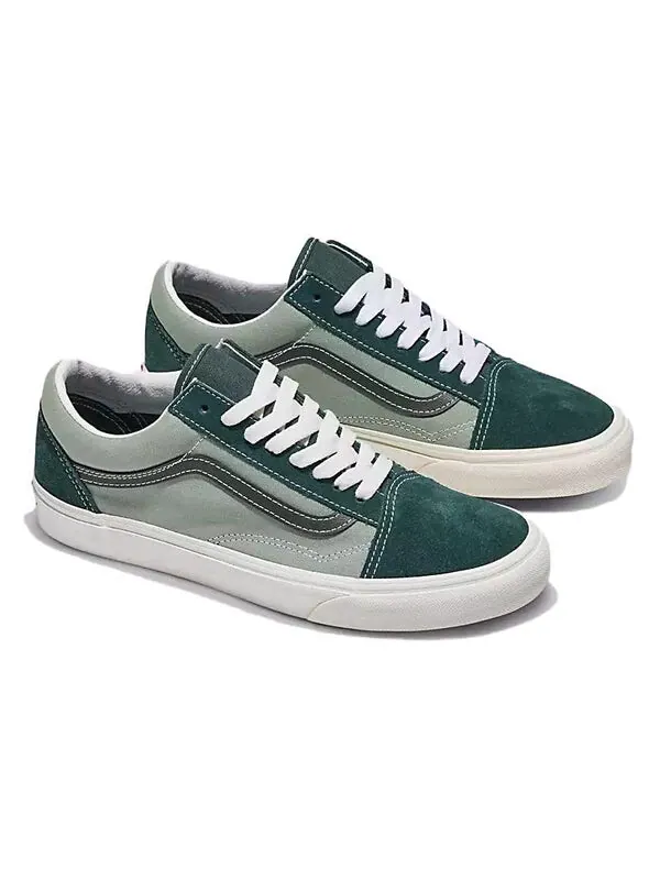 Кроссовки old skool 'earth tones - green gables' Vans — изображение 2 из 4, зеленый