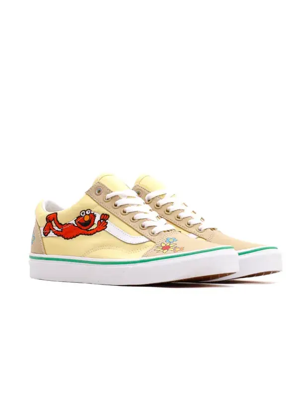 Кроссовки old skool sesame street natural 'yellow beige' Vans — изображение 3 из 4, желтый/бежевый