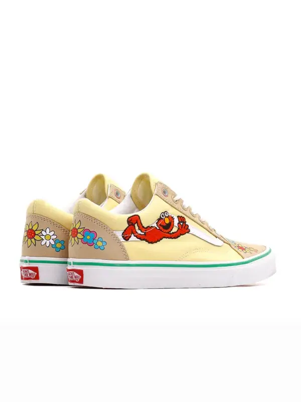 Кроссовки old skool sesame street natural 'yellow beige' Vans — изображение 4 из 4, желтый/бежевый