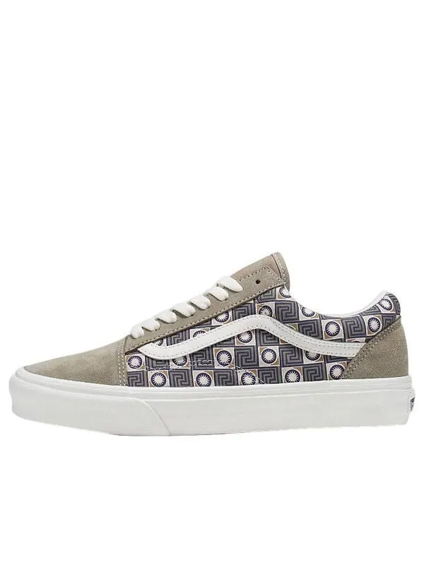 Кроссовки old skool geo trek 'olive white' Vans — изображение 1 из 4, оливковый/белый