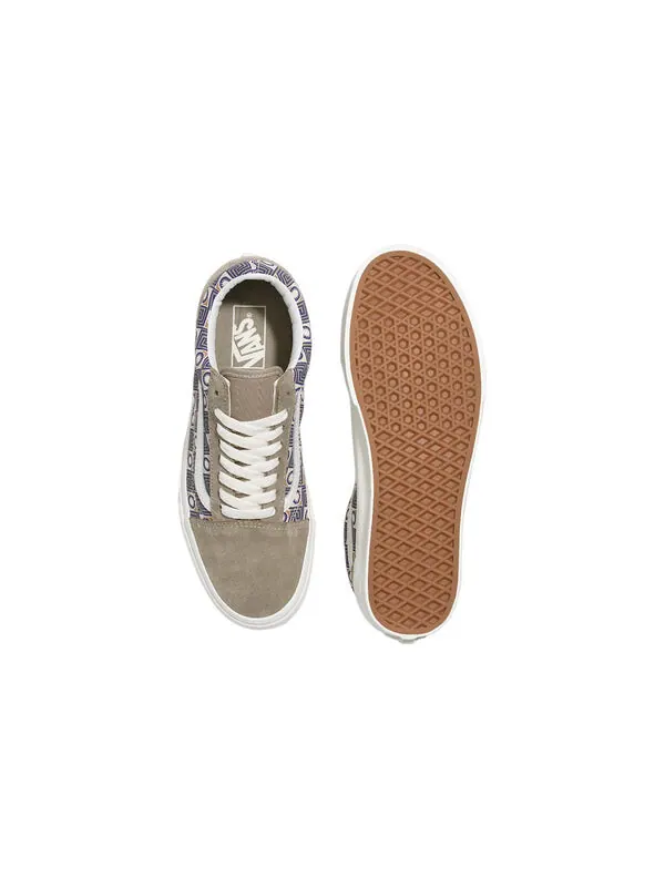 Кроссовки old skool geo trek 'olive white' Vans — изображение 4 из 4, оливковый/белый