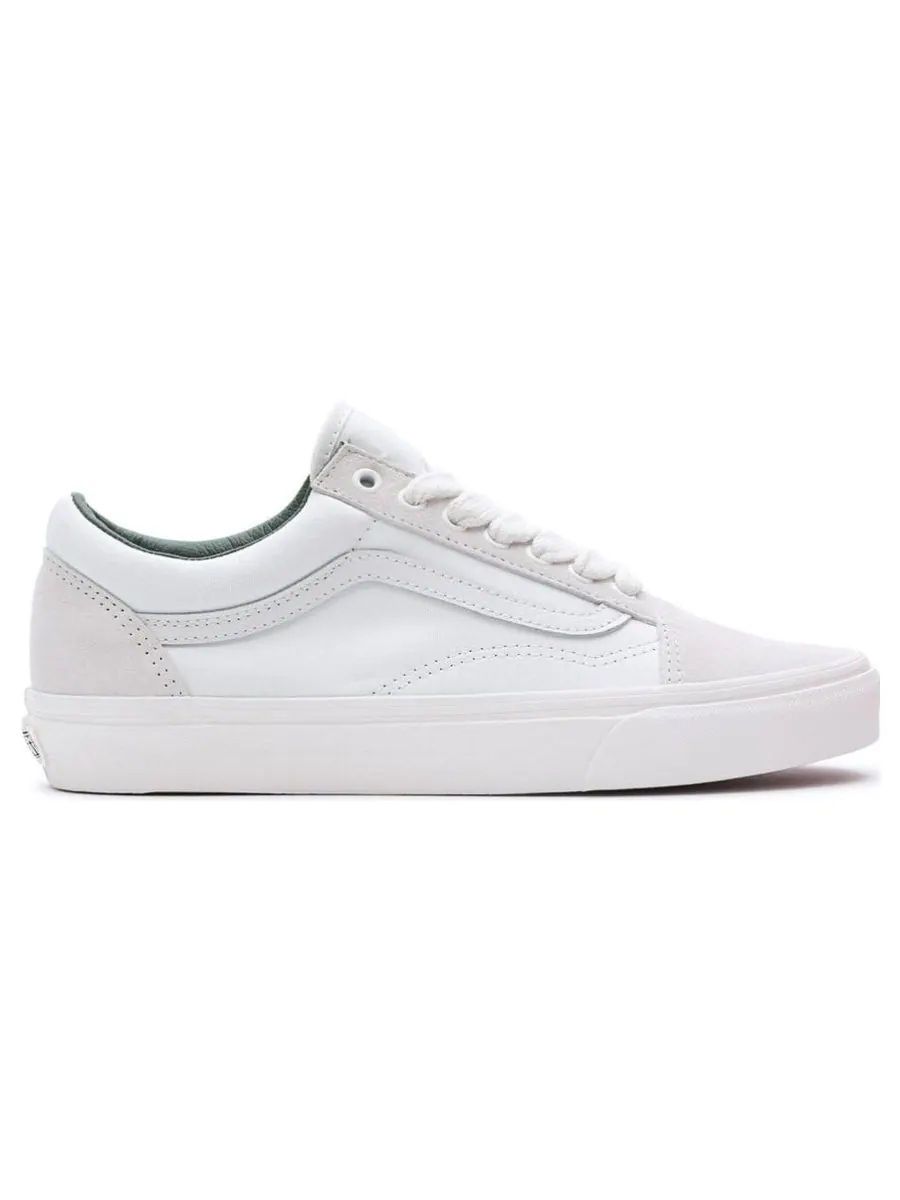 Кроссовки Vans Old Skool Oversized Laces 'White Green' — изображение 2 из 4, белый