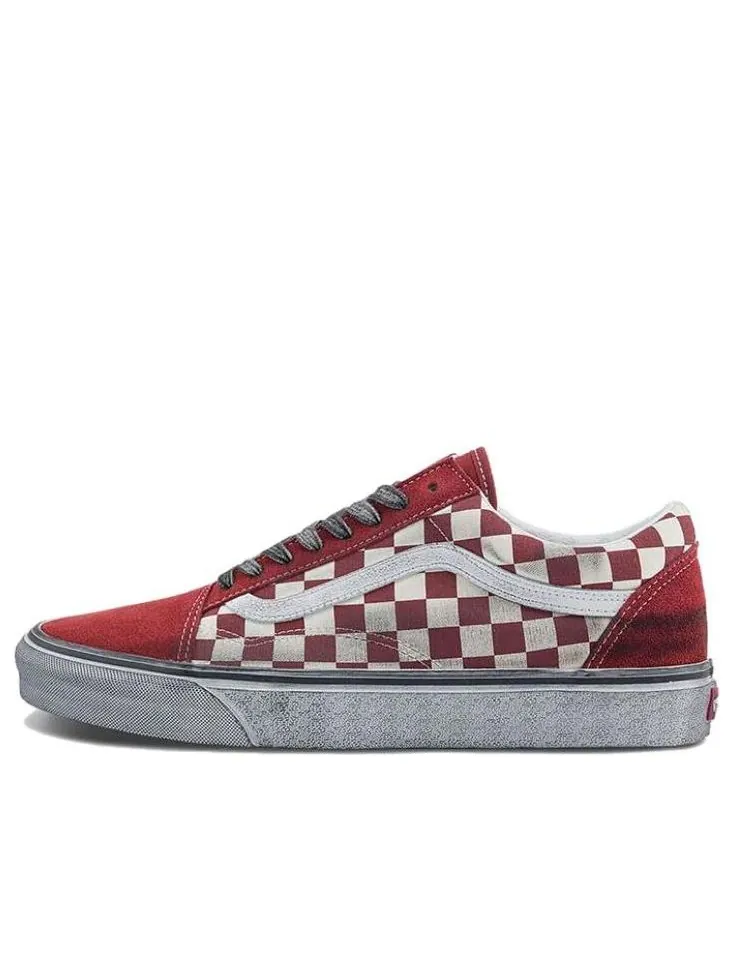 Кроссовки Vans Old Skool Stressed 'Check Red White' — изображение 1 из 4, красный