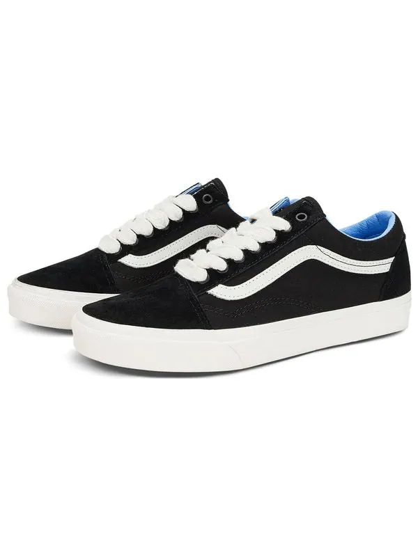 Кроссовки old skool 'oversized lace - black light blue' Vans — изображение 2 из 4, черный/светлый синий