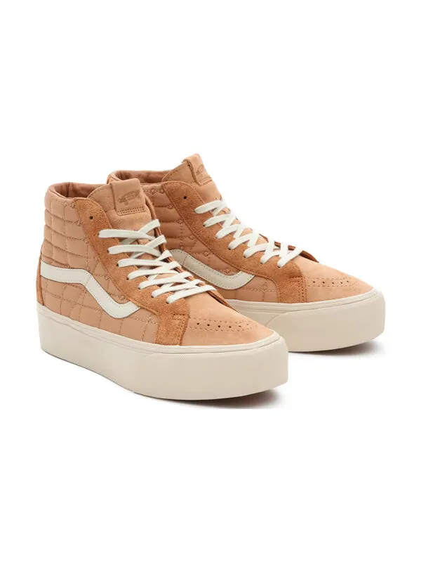 Кроссовки joe freshgoods x sk8-hi reissue platform lx 'camel' Vans — изображение 3 из 4, коричневый/белый