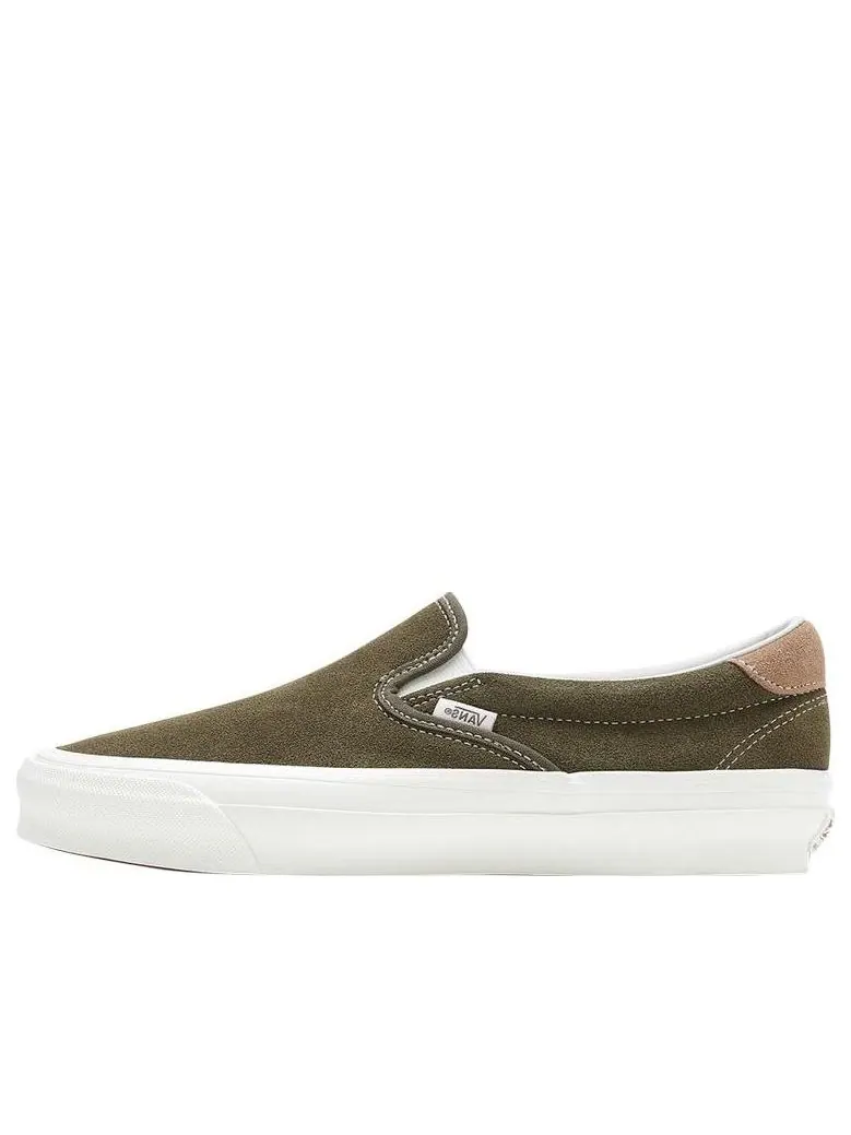 Кроссовки Vans OG SlipOn 59 LX 'Dark Green' — изображение 1 из 2, зеленый