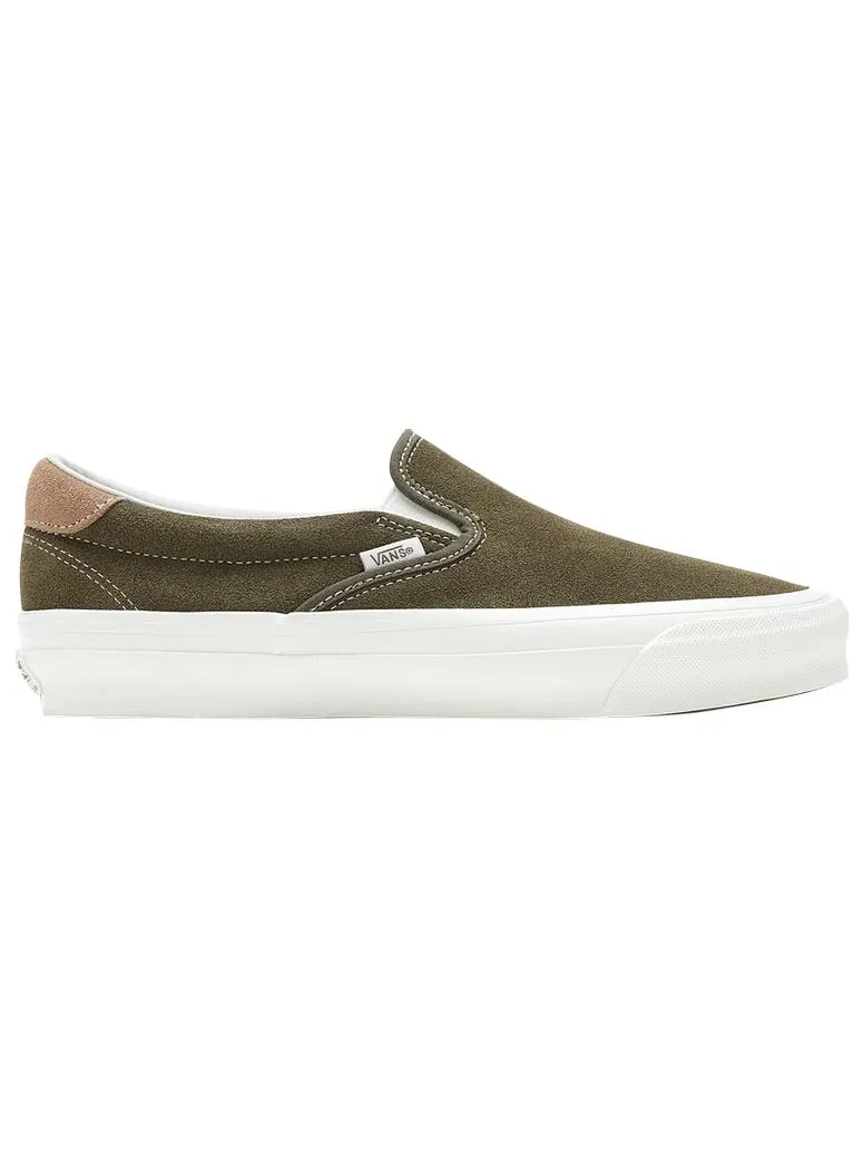 Кроссовки Vans OG SlipOn 59 LX 'Dark Green' — изображение 2 из 2, зеленый