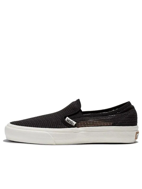 Кроссовки slip-on mesh vr3 'black' Vans — изображение 1 из 4, черный/белый