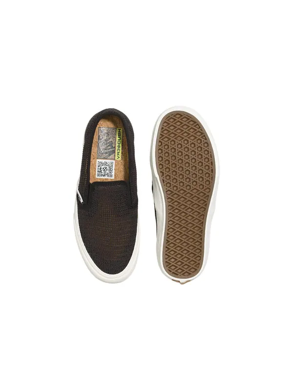 Кроссовки slip-on mesh vr3 'black' Vans — изображение 4 из 4, черный/белый