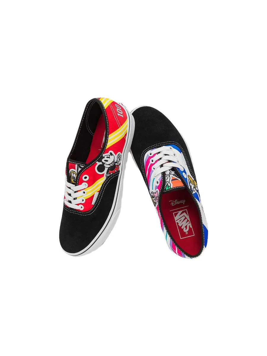 Кроссовки Vans X Disney Authentic 100th Anniversary 'Black Multi' — изображение 3 из 5, черный