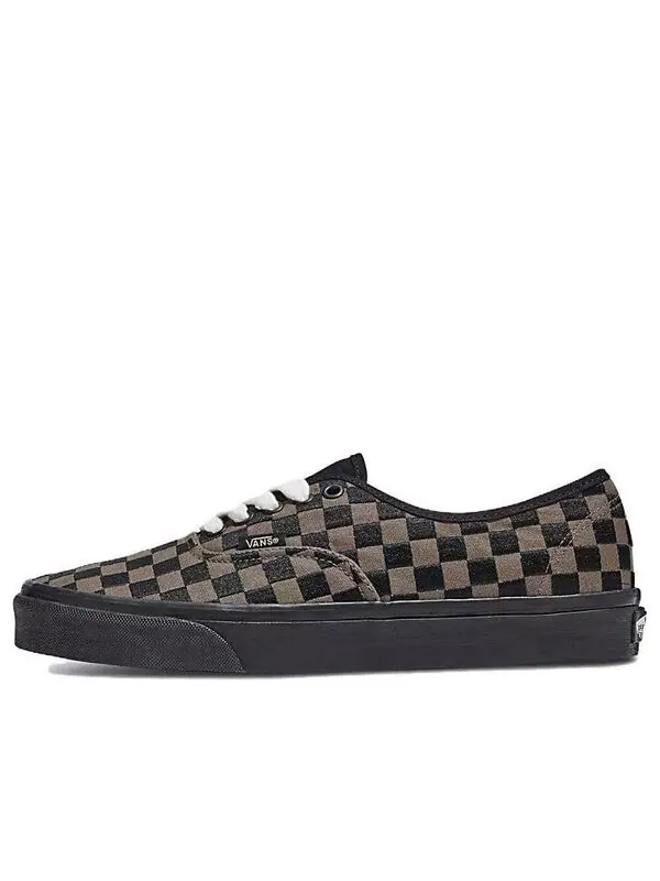 Кроссовки authentic 'embroidered checkerboard black' Vans — изображение 1 из 4, черный