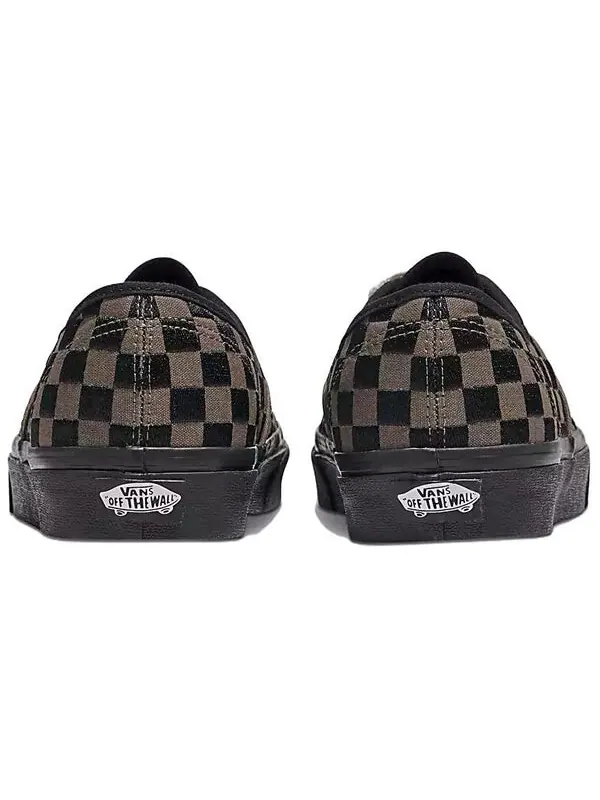 Кроссовки authentic 'embroidered checkerboard black' Vans — изображение 4 из 4, черный