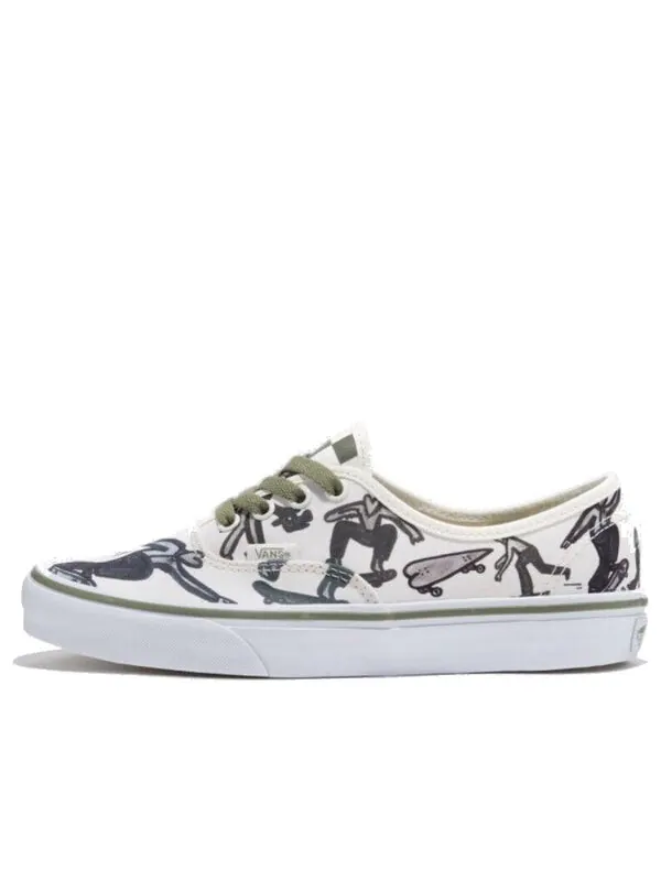 Кроссовки x bolin authentic 'marshmallow olive green' Vans — изображение 1 из 4, оливковый зеленый