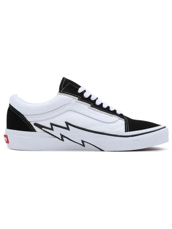Кроссовки old skool 2-tone bolt 'white black' Vans — изображение 2 из 4, белый/черный