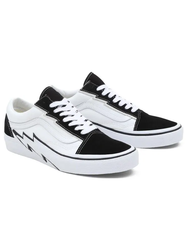 Кроссовки old skool 2-tone bolt 'white black' Vans — изображение 3 из 4, белый/черный