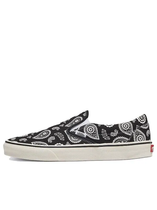 Кроссовки classic slipon 'primavera paisley black' Vans — изображение 1 из 4, черный/серый/бежевый
