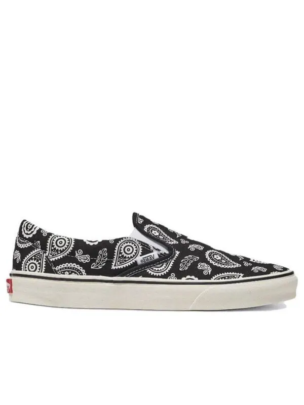 Кроссовки classic slipon 'primavera paisley black' Vans — изображение 2 из 4, черный/серый/бежевый