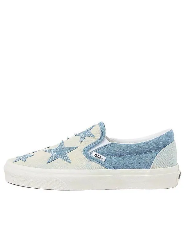 Кроссовки classic slip-on 'starry night denim' Vans — изображение 1 из 4, синий/белый