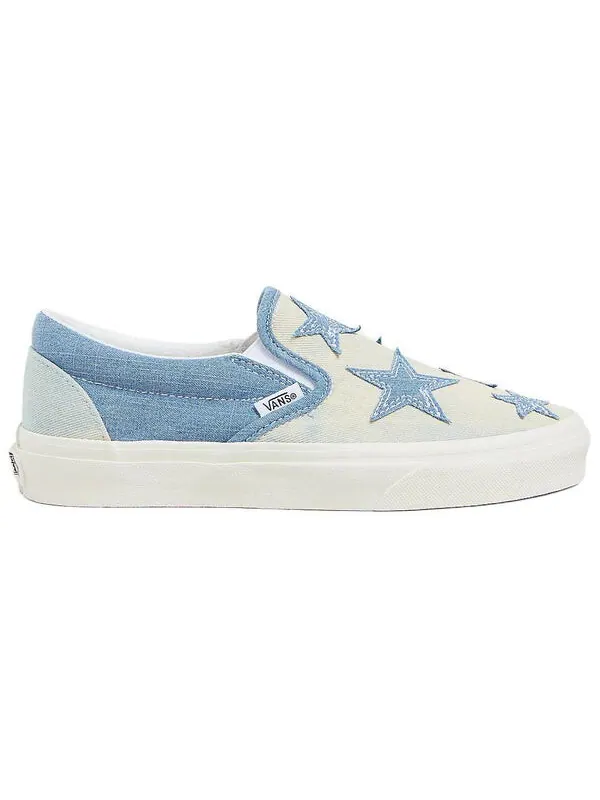 Кроссовки classic slip-on 'starry night denim' Vans — изображение 2 из 4, синий/белый