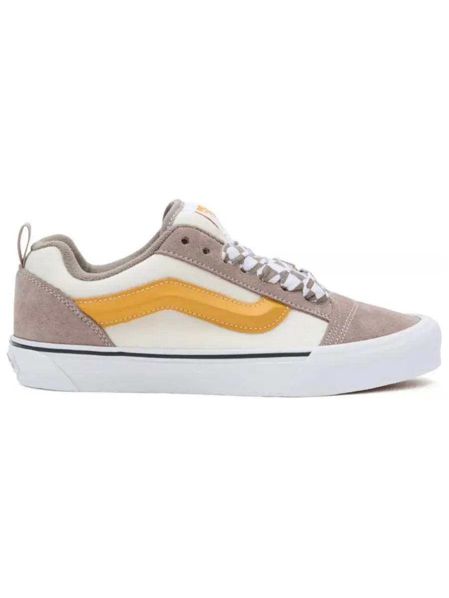 Кроссовки Vans Knu Skool 'Mega Check Grey Marshmallow' — изображение 2 из 3, серый
