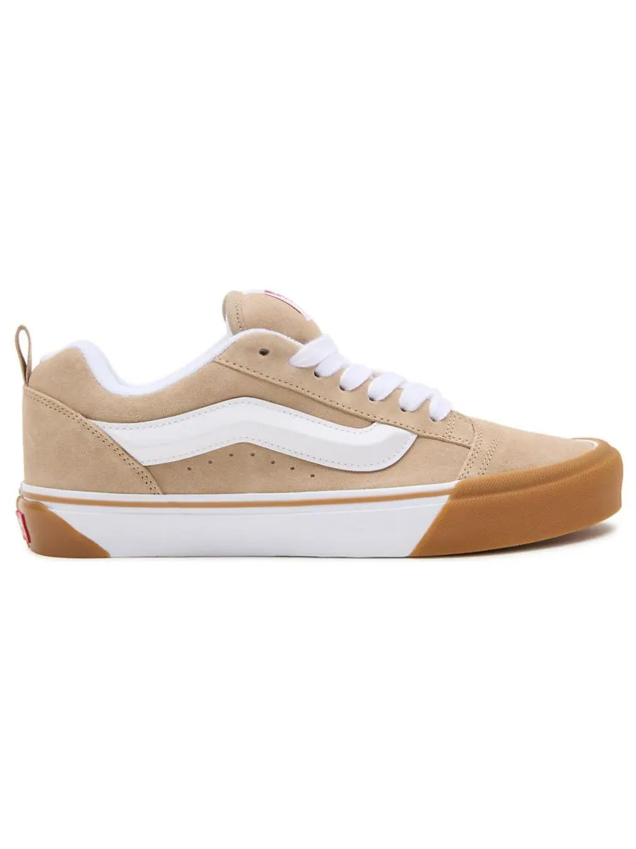 Кроссовки Vans Knu Skool 'Beige White Tan' — изображение 2 из 5, бежевый