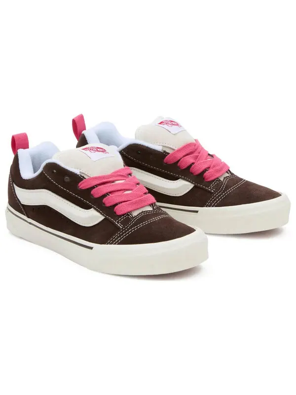 Кроссовки knu skool 'brown' Vans — изображение 2 из 4, бежевый/красный