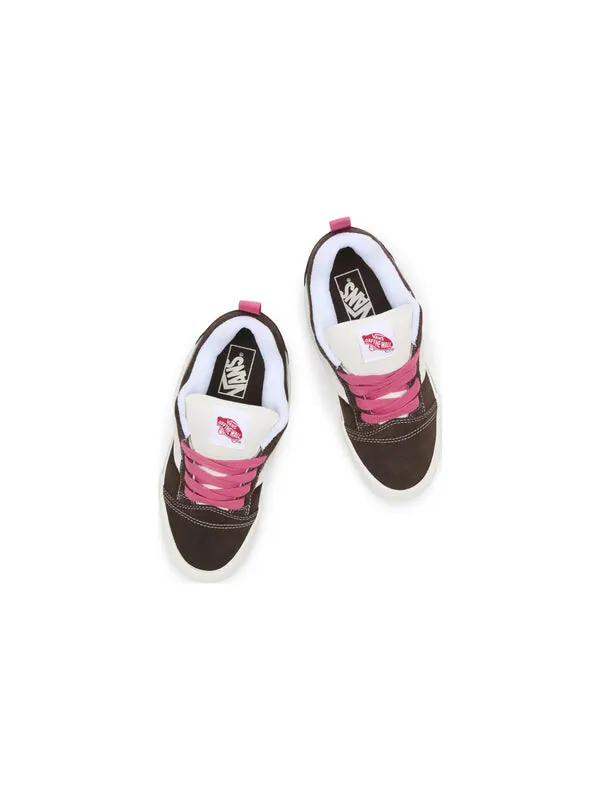 Кроссовки knu skool 'brown' Vans — изображение 3 из 4, бежевый/красный