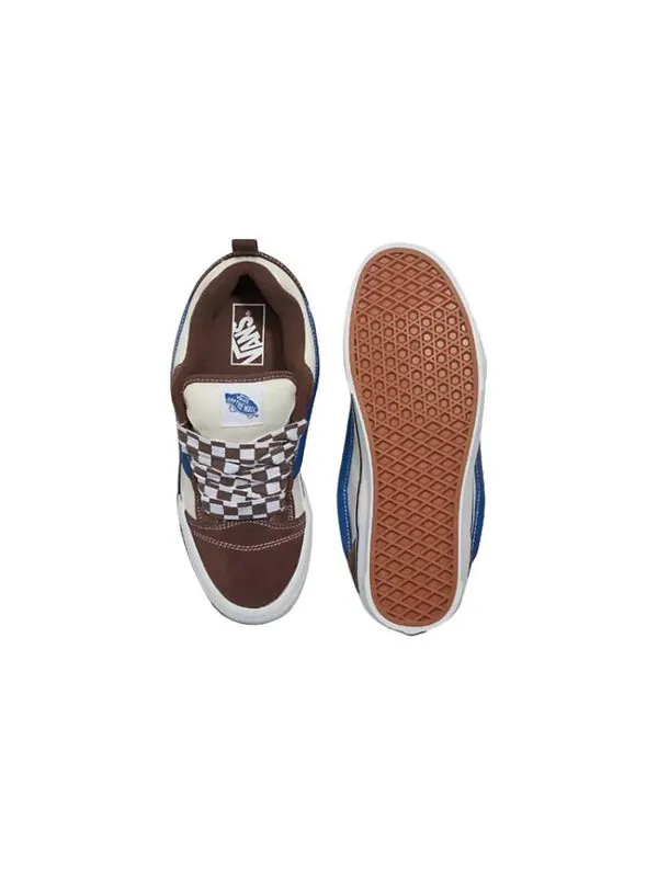 Кроссовки knu skool 'brown beige blue' Vans — изображение 4 из 4, коричневый/бежевый/синий