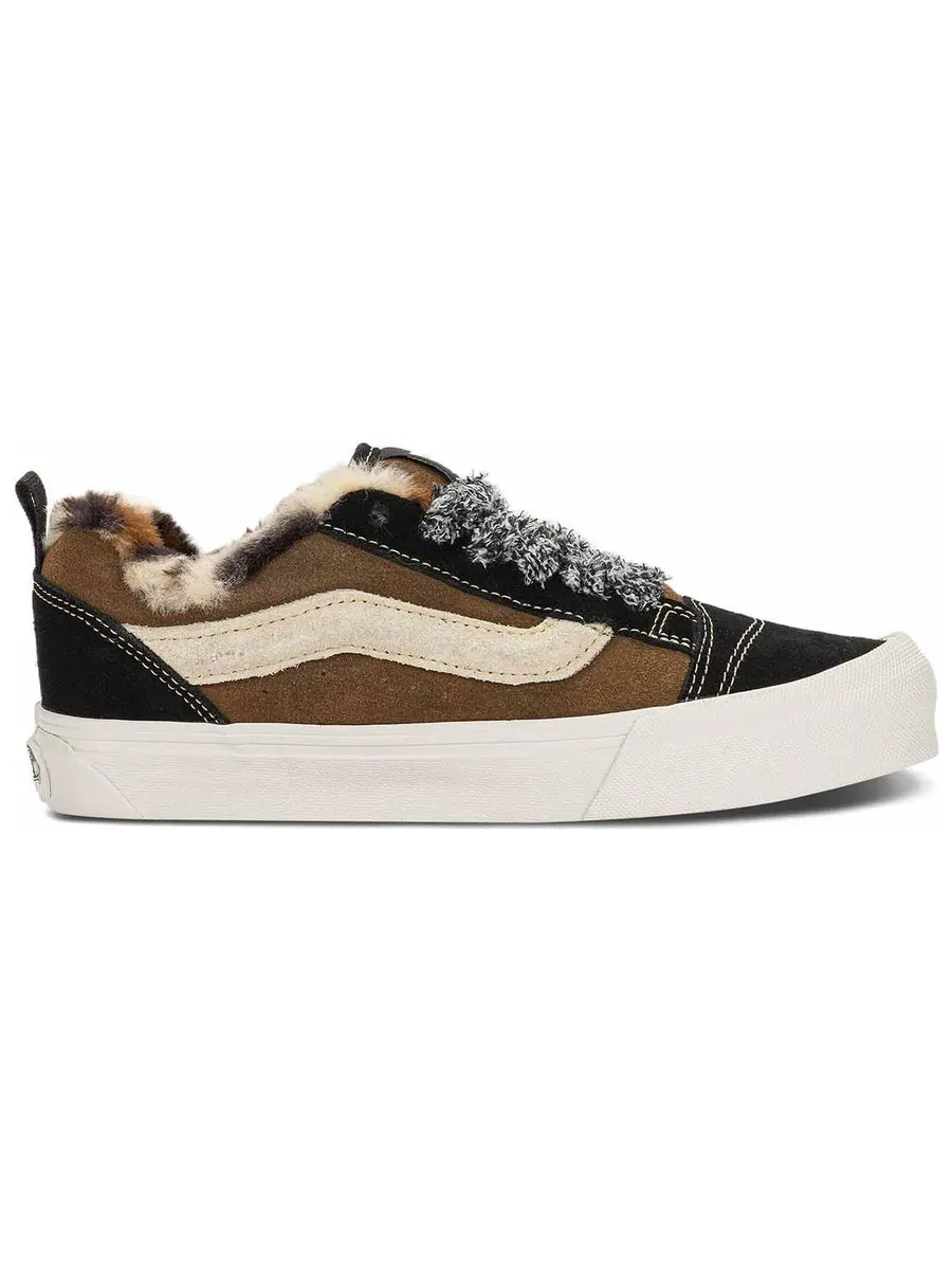 Кроссовки Vans Knu Skool 'Brown Black' — изображение 2 из 5, коричневый