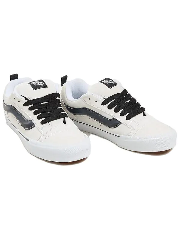 Кроссовки knu-skool 'suede white black' Vans — изображение 3 из 4, белый/черный