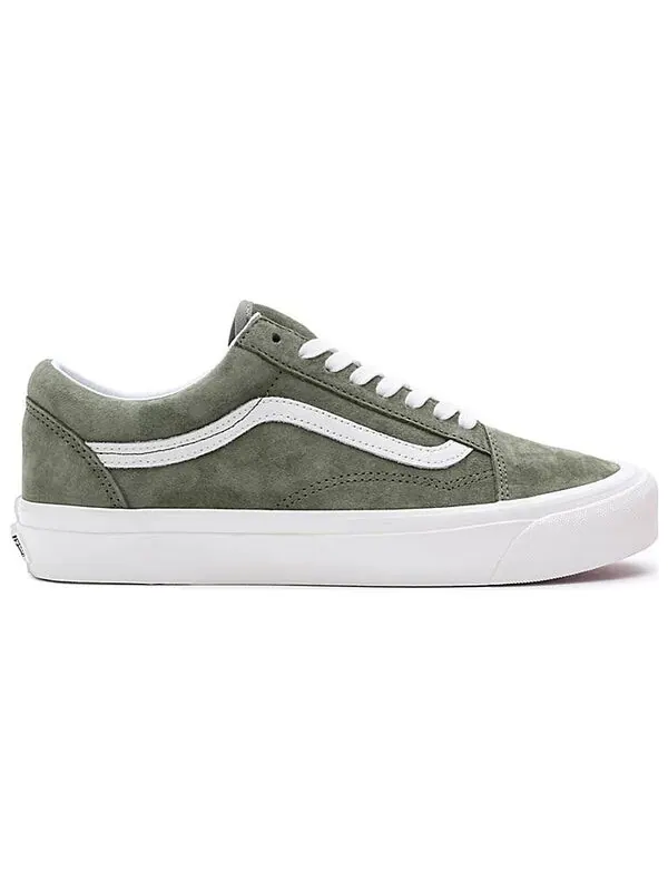 Кроссовки vault old skool vr3 lx 'pig suede forest night' Vans — изображение 2 из 4, оливковый зеленый/белый