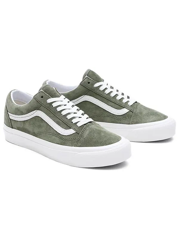 Кроссовки vault old skool vr3 lx 'pig suede forest night' Vans — изображение 3 из 4, оливковый зеленый/белый