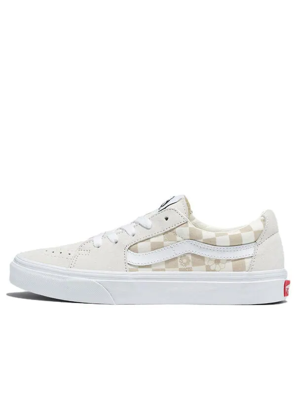 Кроссовки sk8-low floral check 'white' Vans — изображение 1 из 4, белый/бежевый