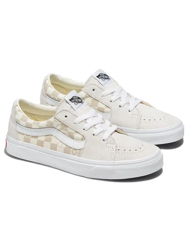 Кроссовки sk8-low floral check 'white' Vans — изображение 2 из 4, белый/бежевый