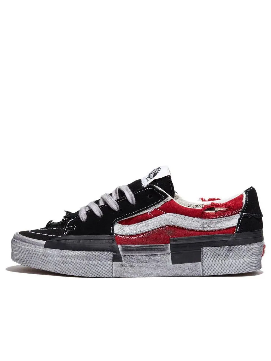 Кроссовки Vans Sk8-Low Reconstruct 'Black Red' — изображение 1 из 4, мульти