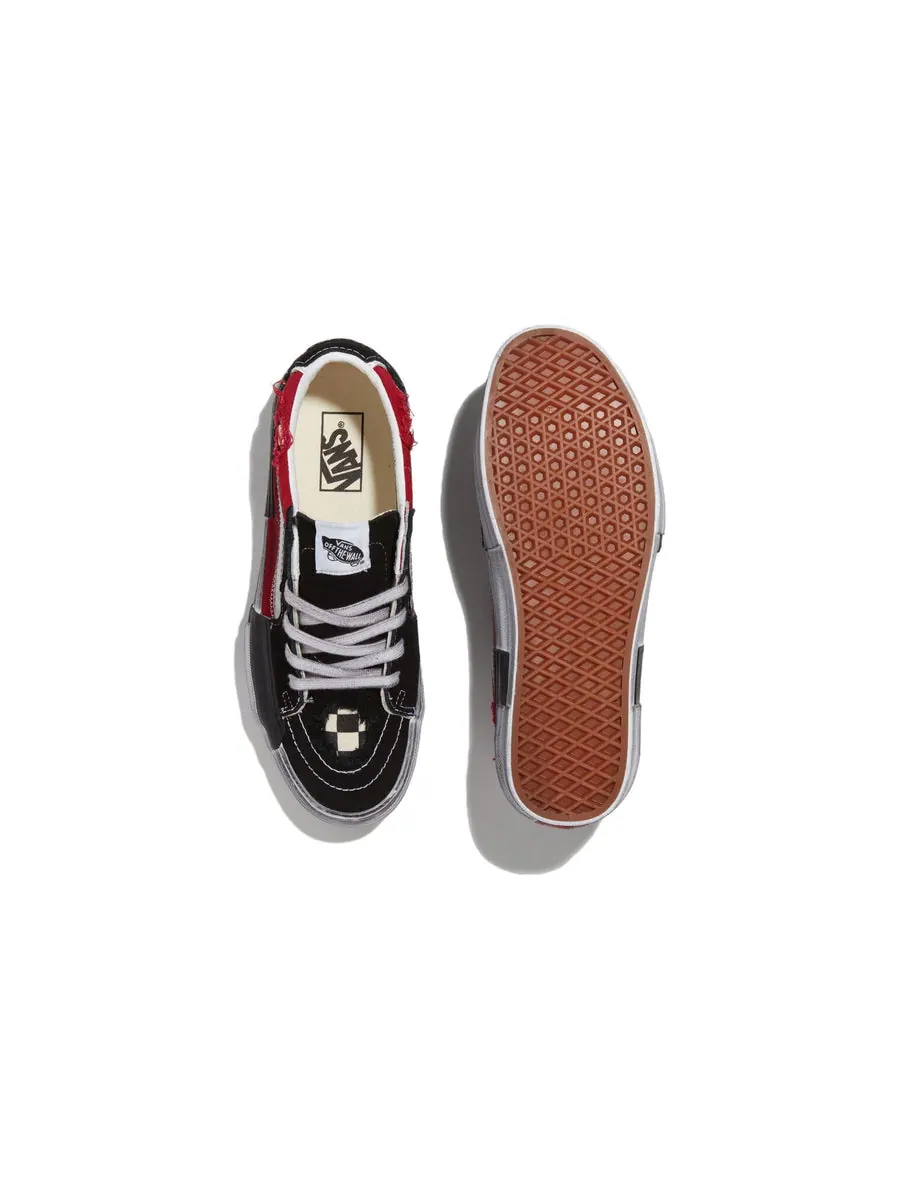 Кроссовки Vans Sk8-Low Reconstruct 'Black Red' — изображение 3 из 4, мульти