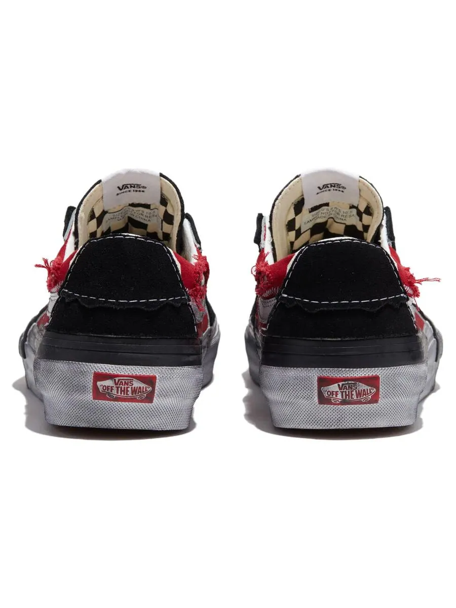 Кроссовки Vans Sk8-Low Reconstruct 'Black Red' — изображение 4 из 4, мульти