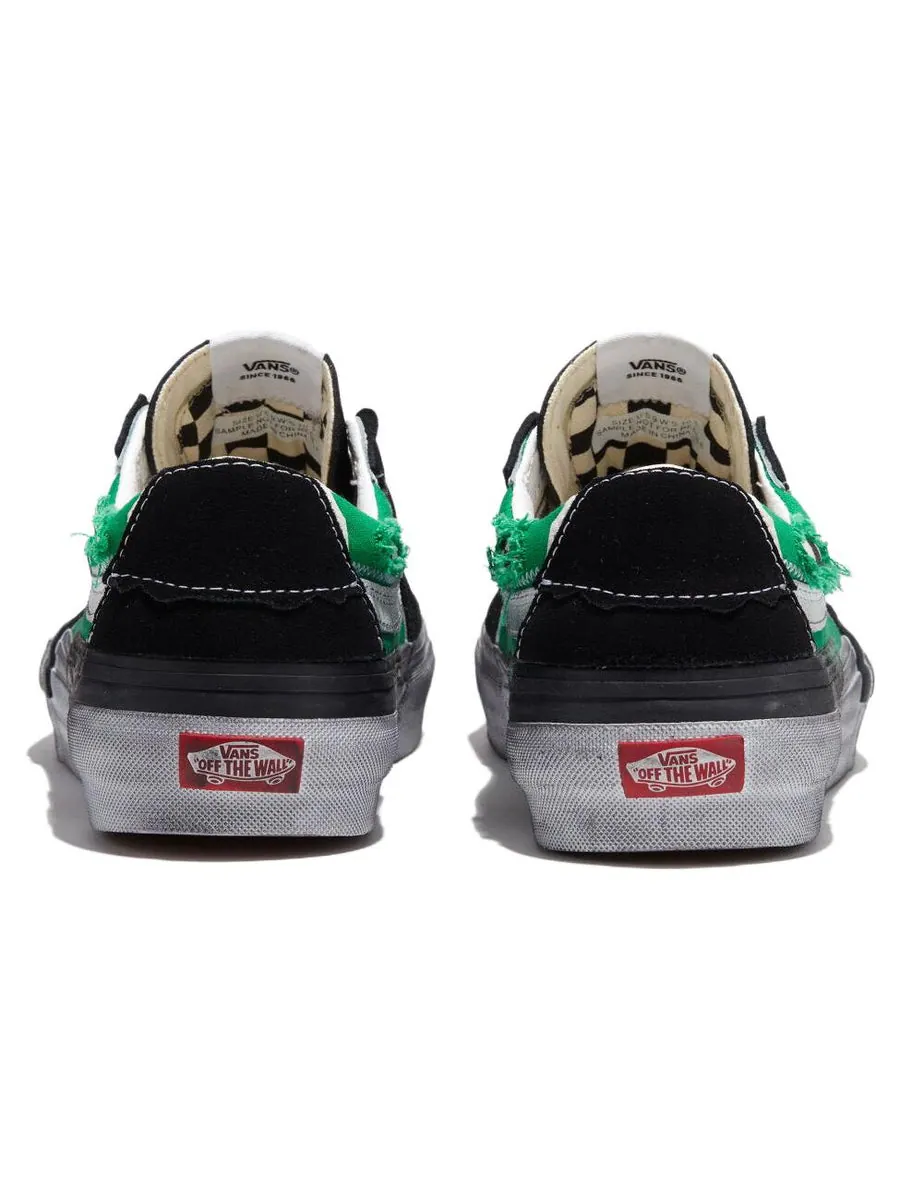 Кроссовки VANS Sk8-Low Reconstruct 'Black Green' — изображение 4 из 4, черный