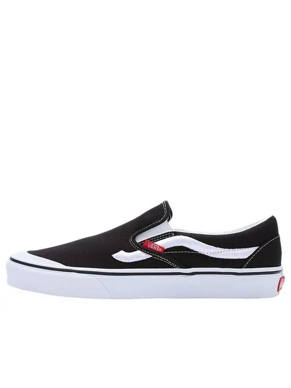 Кроссовки classic slip-on 138 'sidestripe black' Vans — изображение 1 из 4, черный/белый