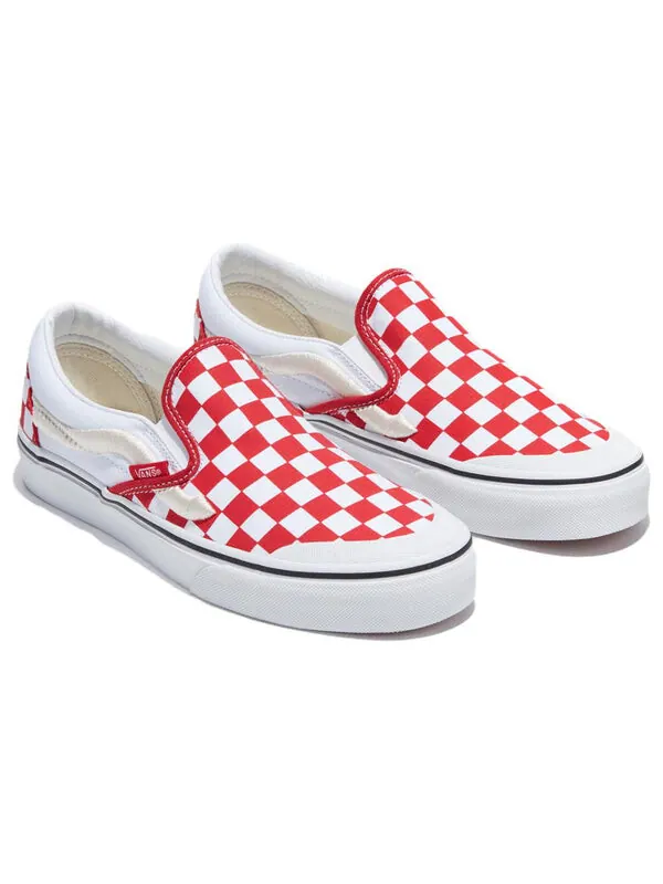 Кроссовки slip-on 138 'red white' Vans — изображение 2 из 4, красный/белый