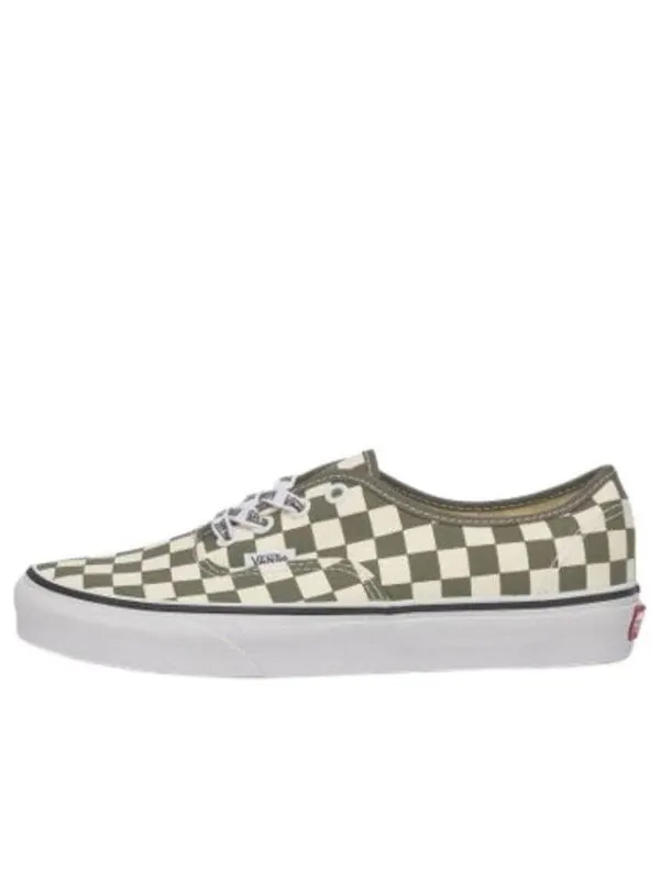 Кроссовки authentic checkerboard 'green beige' Vans — изображение 1 из 4, зеленый/бежевый