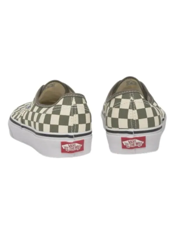 Кроссовки authentic checkerboard 'green beige' Vans — изображение 3 из 4, зеленый/бежевый