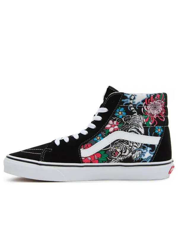 Кроссовки sk8-hi 'tiger floral' Vans — изображение 1 из 4, черный/мульти