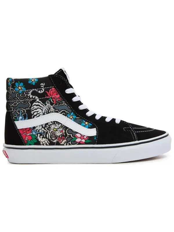 Кроссовки sk8-hi 'tiger floral' Vans — изображение 2 из 4, черный/мульти