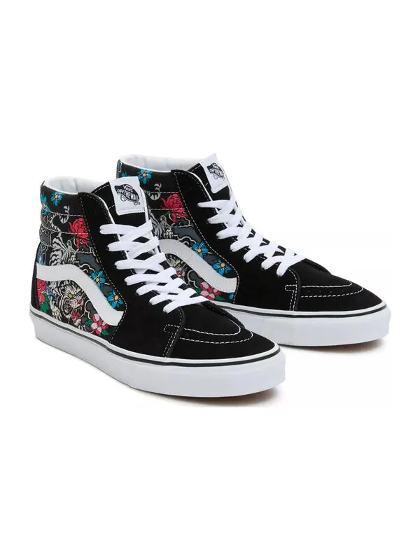 Кроссовки sk8-hi 'tiger floral' Vans — изображение 3 из 4, черный/мульти