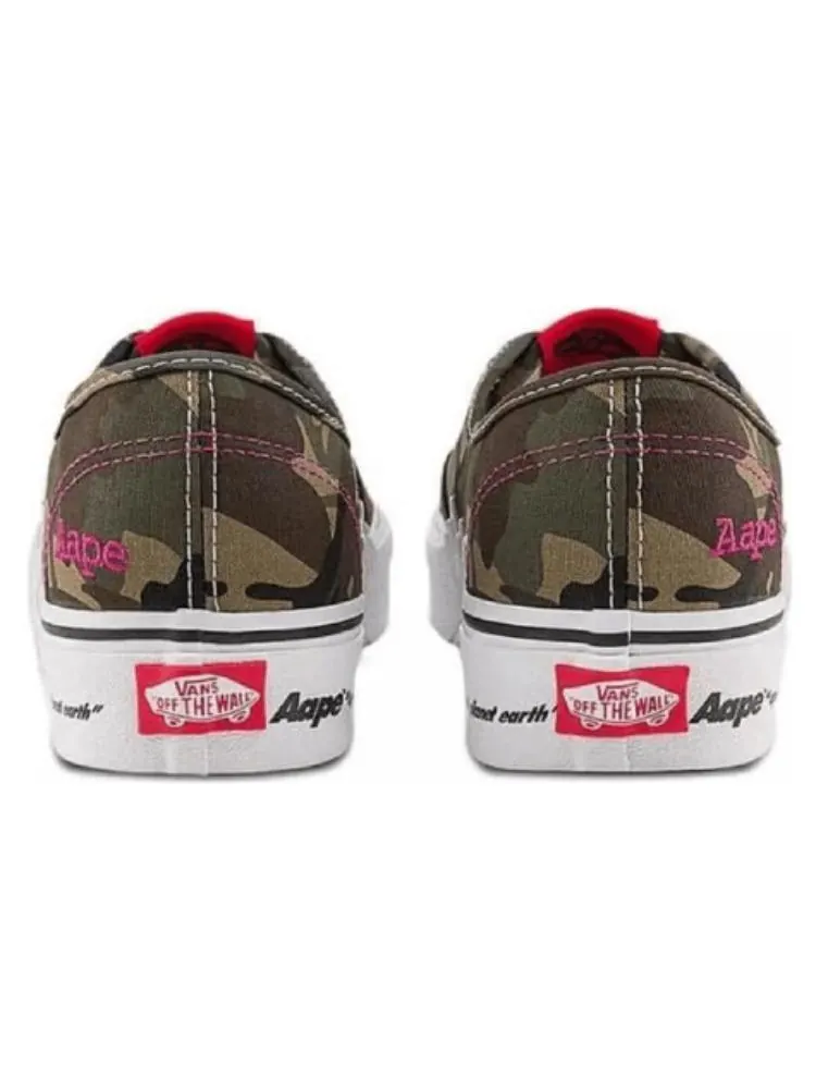 Кроссовки Vans Authentic x Aape 'Bolt Green Camo' — изображение 4 из 4, зеленый